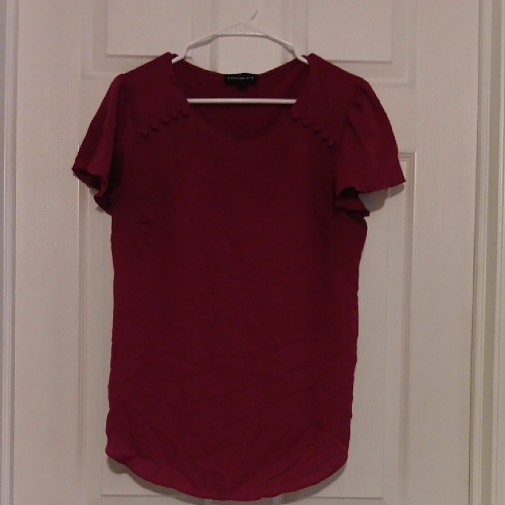 Stitchfix Rich Burgundy Blouse